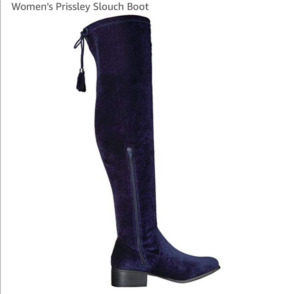 Steve MADDEN GIRL Prissley Navy fabric boot - 7.5 - Picture 4 of 5
